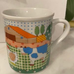 Papél Hand Decorated Mug Farm